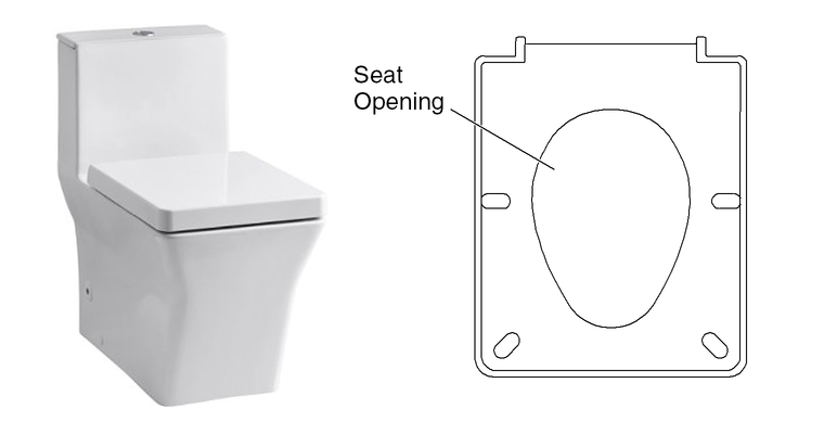 Square toilet deals seat replacement