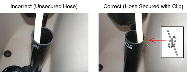 Tank Leak - Fill Valve Hose Position